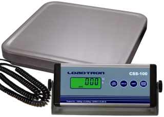 LESAK CSS, 100kg/20g, 330mmx320mm Levná balíková váha pro kontrolní vážení