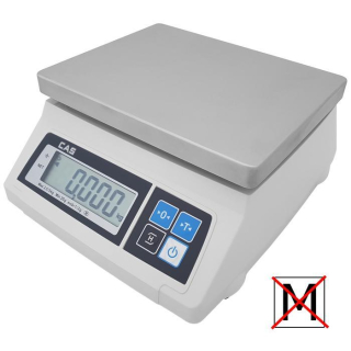 Kontrolní stolní váha CAS SW 1S-10DRT 10kg bez ověření